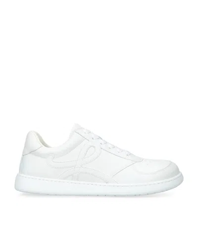 Loewe Jambo Sneaker In Soft Grained Calfskin Sneakers White In White