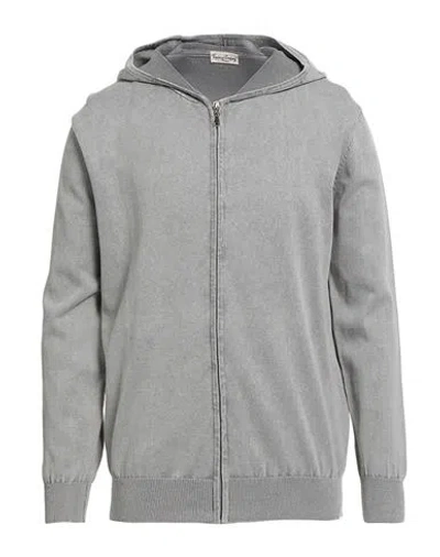 Cashmere Company Man Cardigan Light Grey Size 46 Cotton In Gray