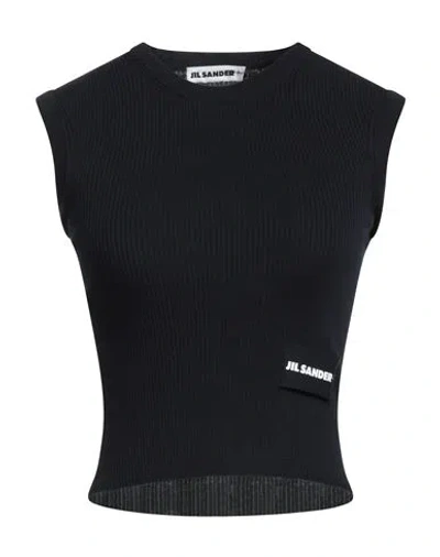 Jil Sander + Woman Sweater Midnight Blue Size 0 Cotton In Blue