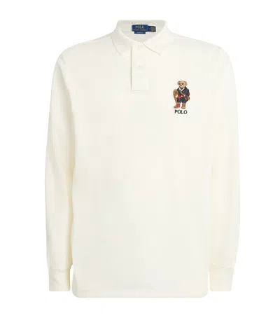 Polo Ralph Lauren Cotton Polo Bear Polo Shirt In White