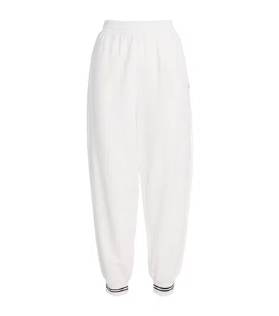 Frame Stretch-cotton Tennis Sweatpants In White