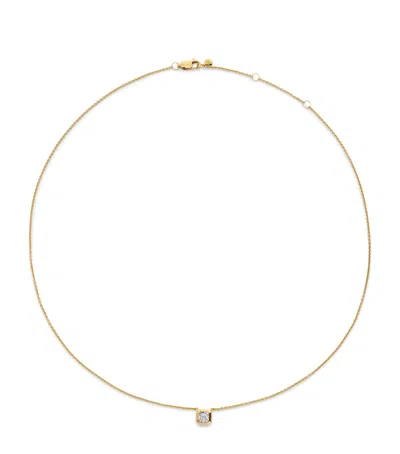 Monica Vinader Small Gold Vermeil And Aquamarine Odyssey Necklace In Gold