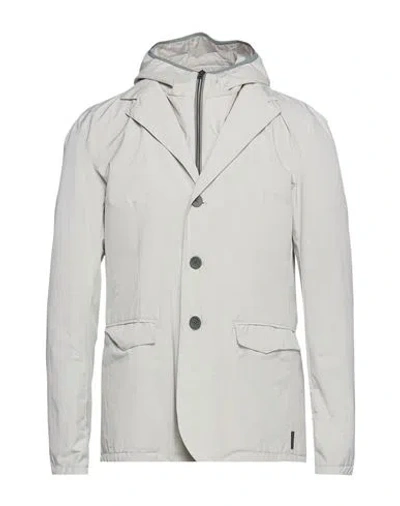 Herno Man Blazer Beige Size 44 Polyester, Fluorine Fiber, Polyamide, Elastane In Gray