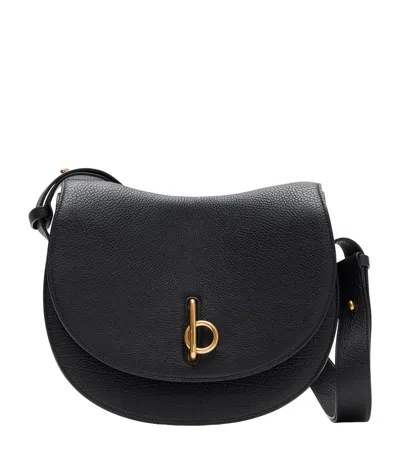 Burberry Leather Rocking Horse Bag In Black