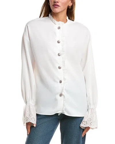 Luxe Always Ruffle Blouse In White