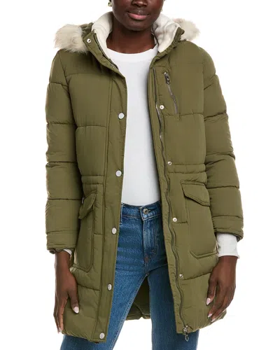 Big Chill Microfiber Coat In Green