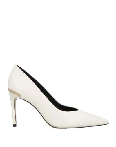 Luciano Padovan Woman Pumps White Size 8 Leather In White