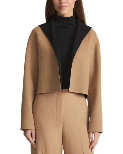 Lafayette 148 New York Reversible Cropped Jacket In Brown