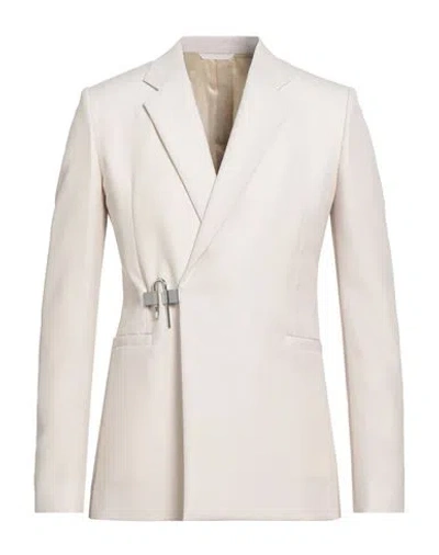 Givenchy Man Blazer Cream Size 34 Wool In White