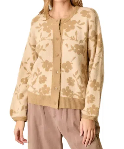 Polagram Ettie Cardigan In Taupe In Neutral