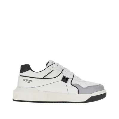 Valentino Low-top One Stud Sneakers In White