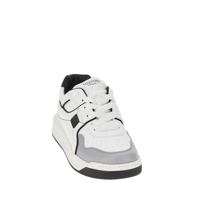 Valentino Low-top One Stud Sneakers In White