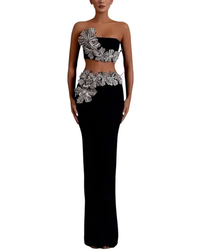 Amina Glam 2pc Top & Short Set In Black