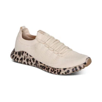 Aetrex Women's Carly Arch Support Sneaker In Leopard In Neutral