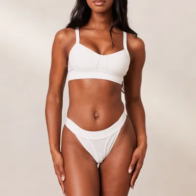 Lounge Bare Bra In White