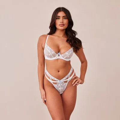 Lounge Fleur Balcony Bra In Blue