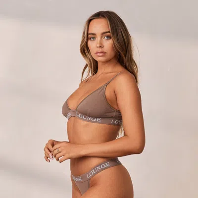 Lounge Bamboo Triangle Bra In Gray