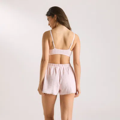Lounge Pointelle Bralette In White