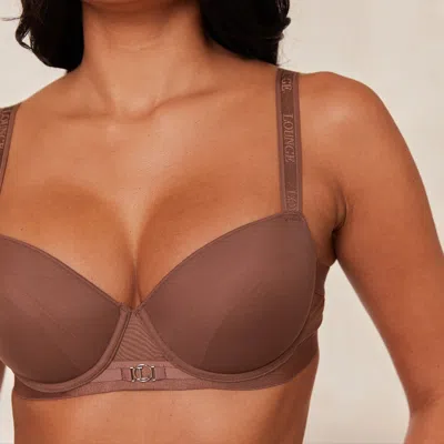 Lounge Smooth Mesh T-shirt Bra In Brown