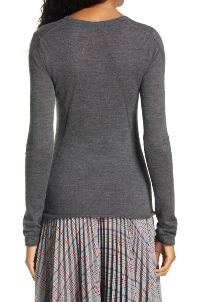 Rag & Bone Mandee Cashmere Long Sleeve Sweater In Gray