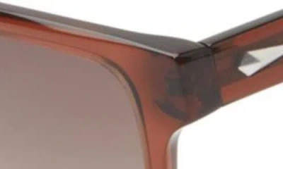 Rag & Bone 54mm Rectangular Sunglasses In Brown