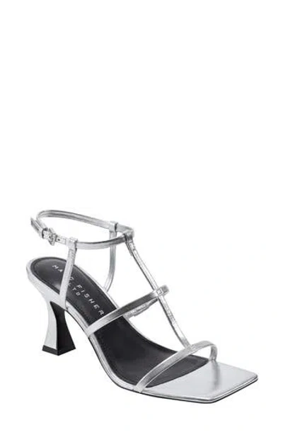 Marc Fisher Ltd Dennie Ankle Strap Sandal In Silver