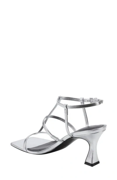 Marc Fisher Ltd Dennie Ankle Strap Sandal In Silver