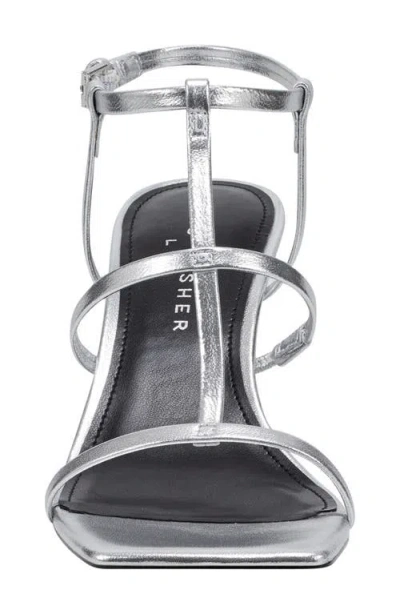 Marc Fisher Ltd Dennie Ankle Strap Sandal In Silver