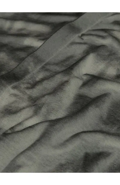 John Varvatos Camellia Tie Dye Slub Knit Linen Button-up Shirt In Gray