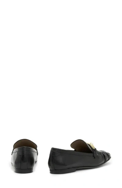 Allsaints Sapphire Chain Loafer In Black