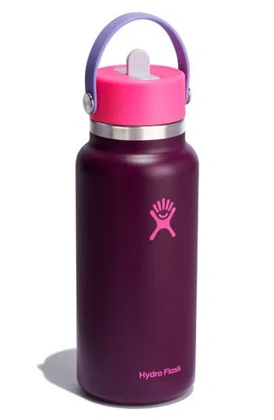Hydro Flask 32-ounce Wide Mouth Flex Straw Cap Water Bottle In Purple
