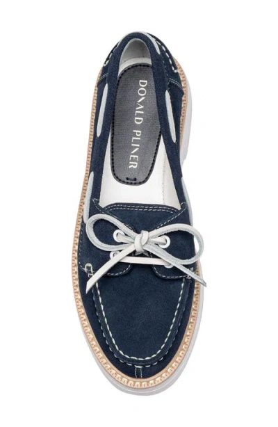 Donald Pliner Lillith Boat Shoe In Blue