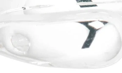 Open Edit Curved Stud Earring & Ear Cuff Set In Silver