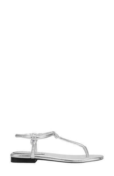 Marc Fisher Ltd Maycee Ankle Strap Sandal In Silver