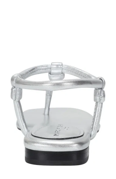 Marc Fisher Ltd Maycee Ankle Strap Sandal In Silver