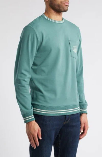 Travismathew Vip Ticket Pullover Sweatshirt In Green