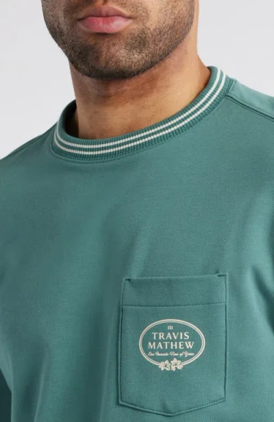 Travismathew Vip Ticket Pullover Sweatshirt In Green