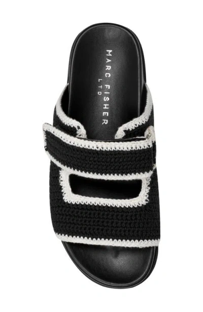 Marc Fisher Ltd Women's Mylan Footbed Sandal In Black