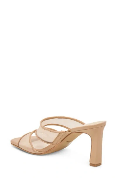 Dolce Vita Gitel Wide Heels Light Tan Mesh In Neutral