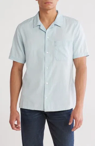 Frame Short Sleeve Camp Shirt In Harbor City
