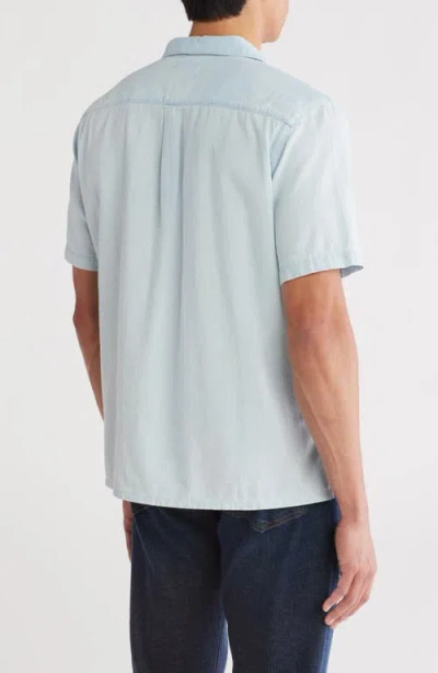 Frame Short Sleeve Camp Shirt In Harbor City