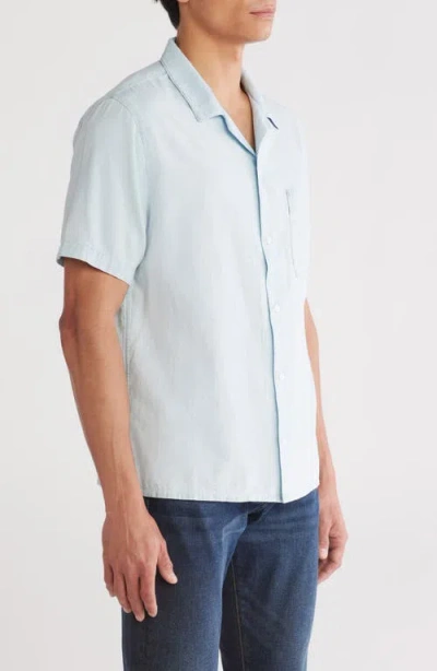 Frame Short Sleeve Camp Shirt In Harbor City