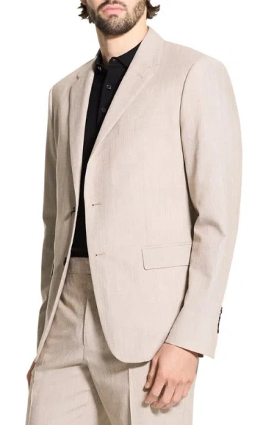 Theory Chambers Melange Solid Slim Fit Suit Jacket In Neutral