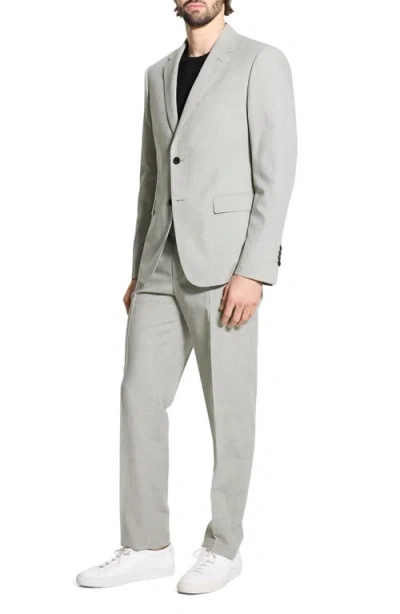 Theory Chambers Melange Solid Slim Fit Suit Jacket In Gray