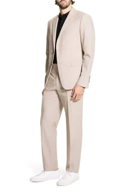 Theory Chambers Melange Solid Slim Fit Suit Jacket In Neutral