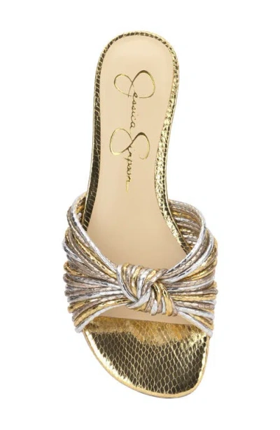 Jessica Simpson Dydra Slide Sandal In Gold