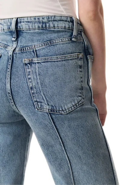 Rag & Bone Skylar High-rise Clementine Wide Leg Flare In Blue