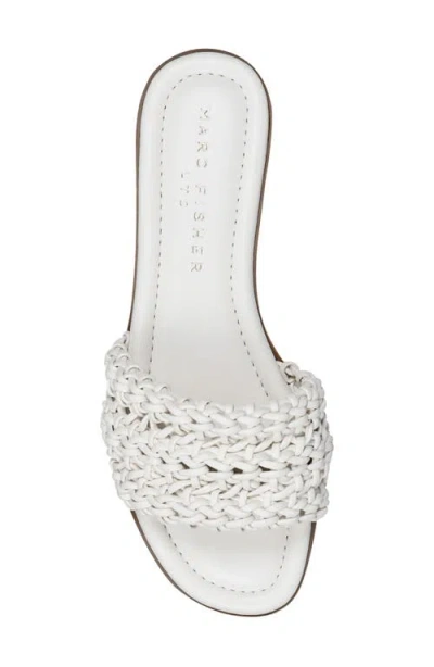 Marc Fisher Ltd Vickee Woven Sandals In White