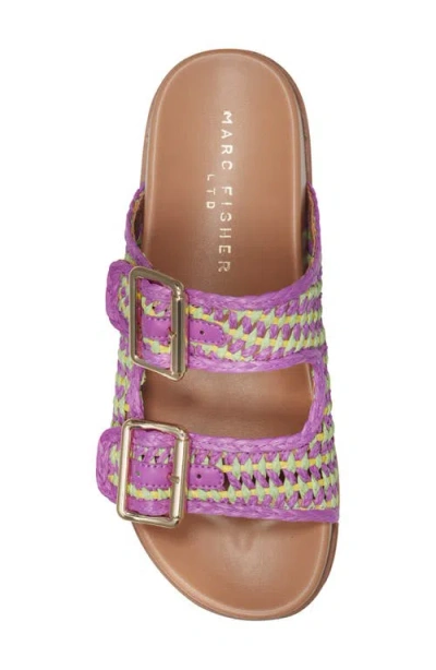 Marc Fisher Ltd Women's Mylan Footbed Sandal In Purple