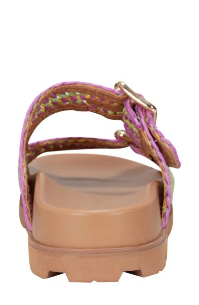 Marc Fisher Ltd Women's Mylan Footbed Sandal In Purple